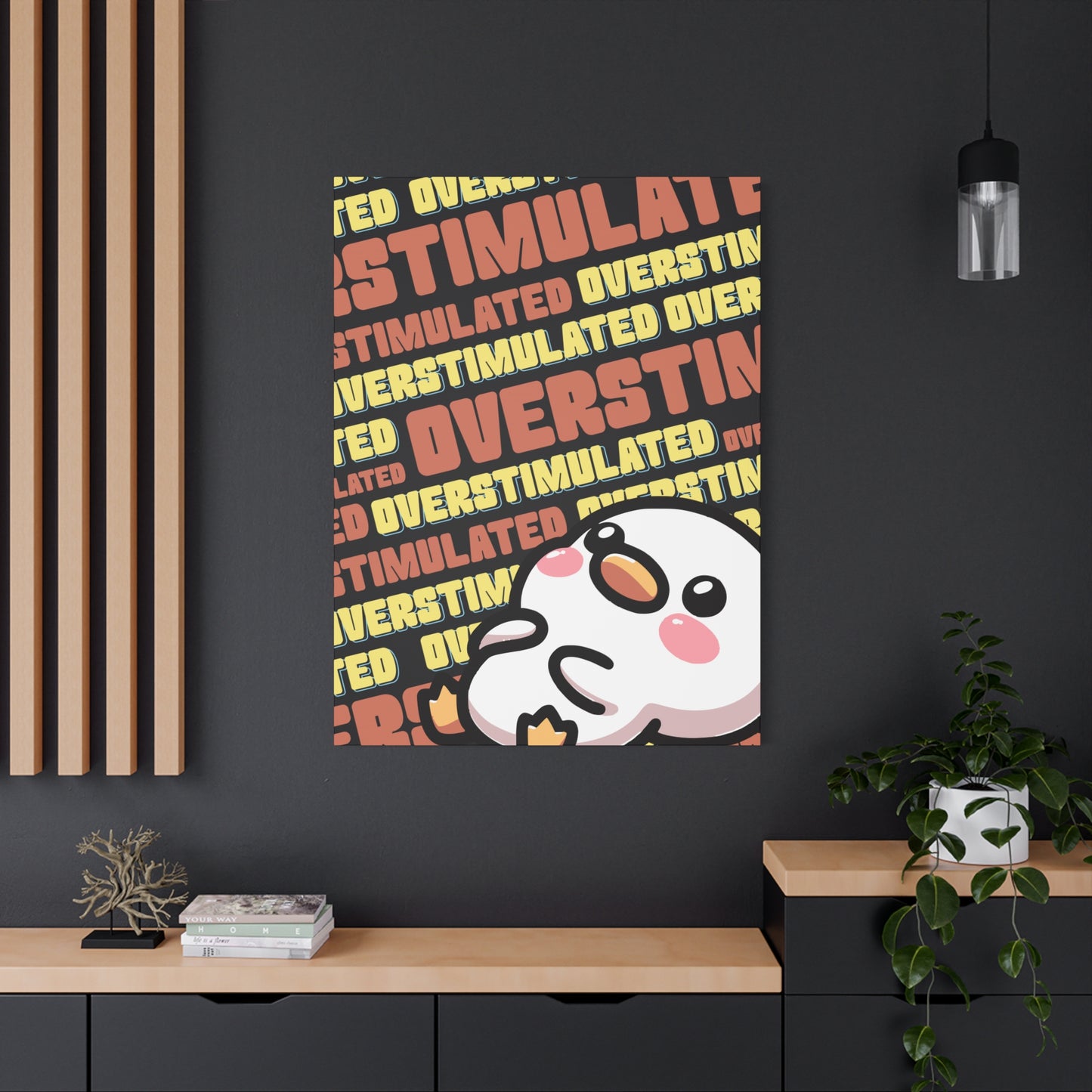 "Overstimulated" Canvas Wall Art