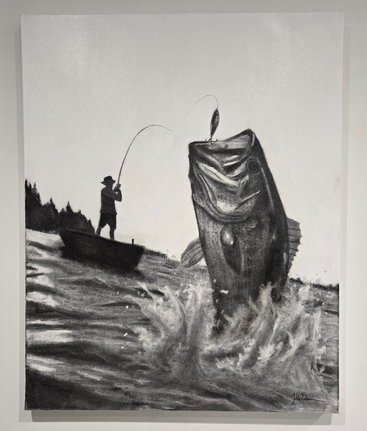 "Snagged Bass" Original