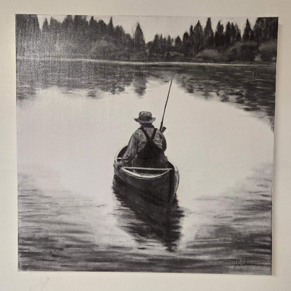"Canoe Drift" Original