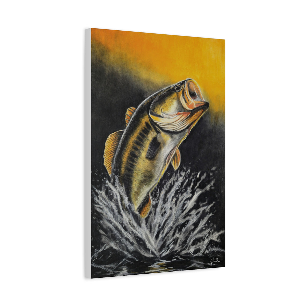 "Golden Rise" Stretched Canvas Print