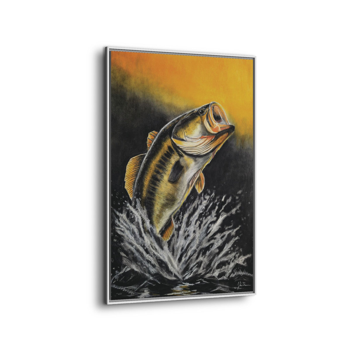 "Golden Rise" Framed Canvas