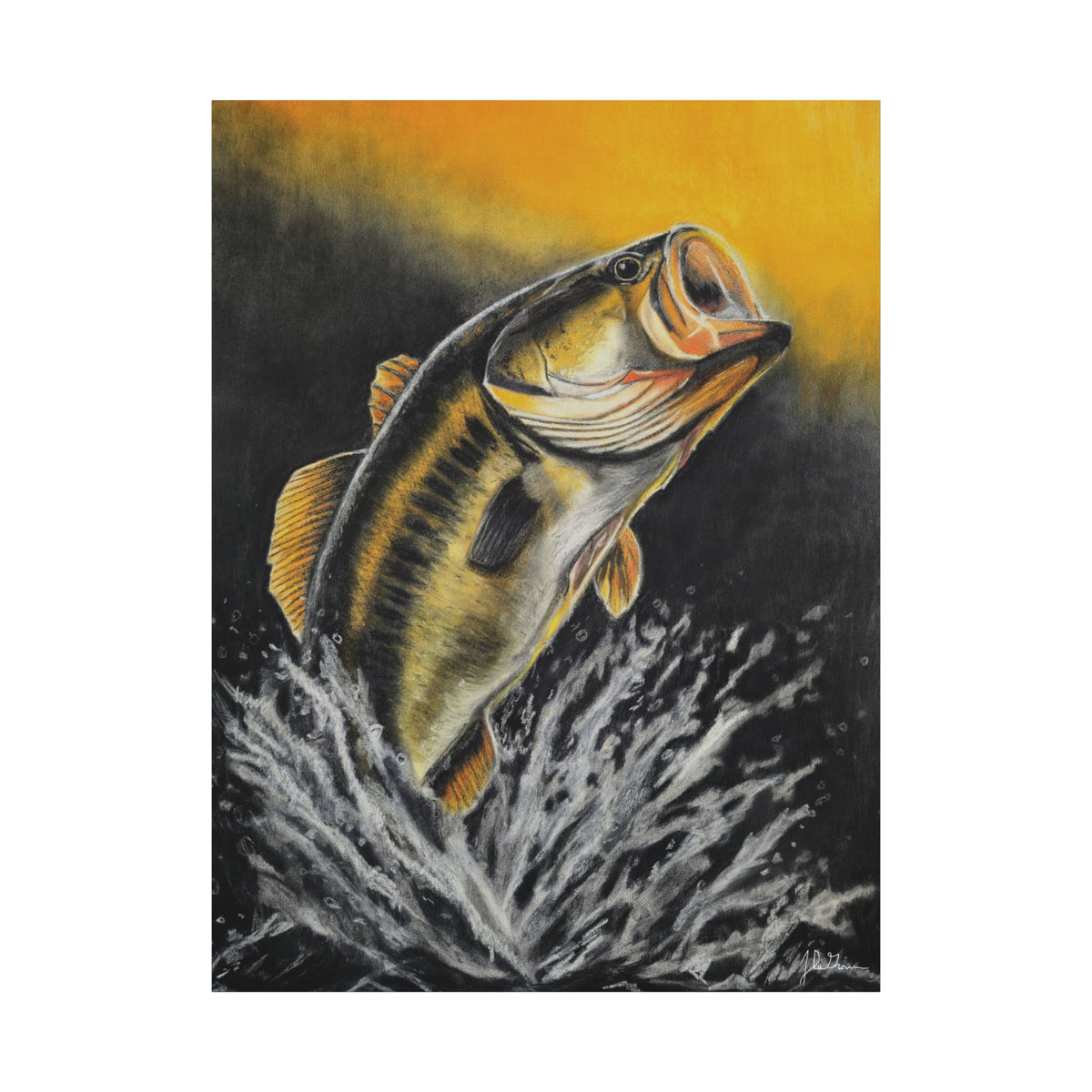 "Golden Rise" Stretched Canvas Print