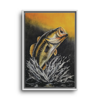"Golden Rise" Framed Canvas