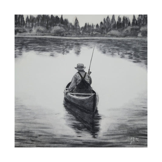 "Canoe Drift" Paper Print