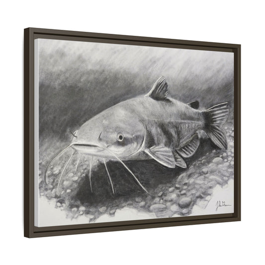 "Catfish" Framed Canvas