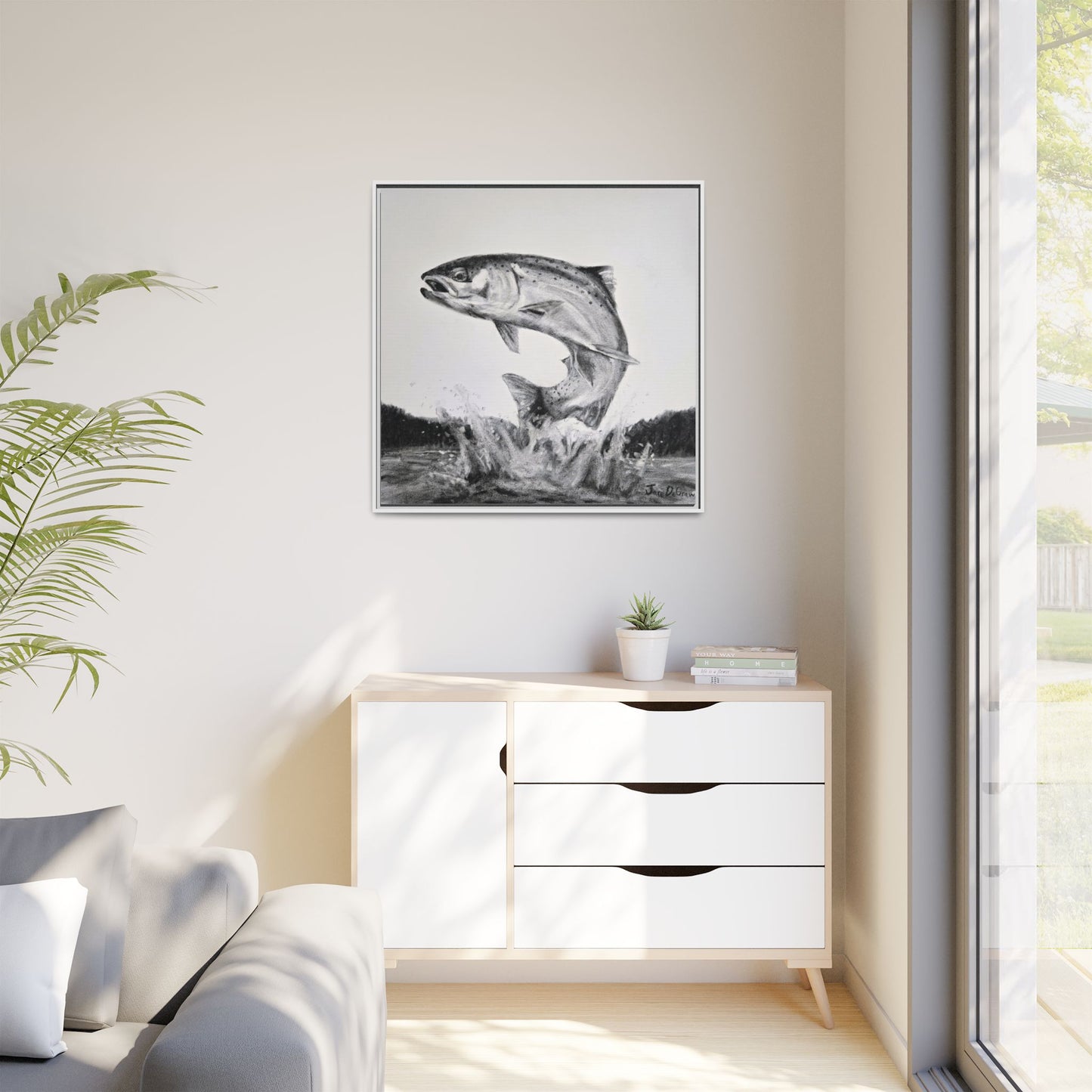 "Flying Rainbow" Framed Canvas