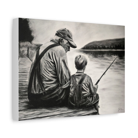 "Dock Buddy" Stretched Canvas Print