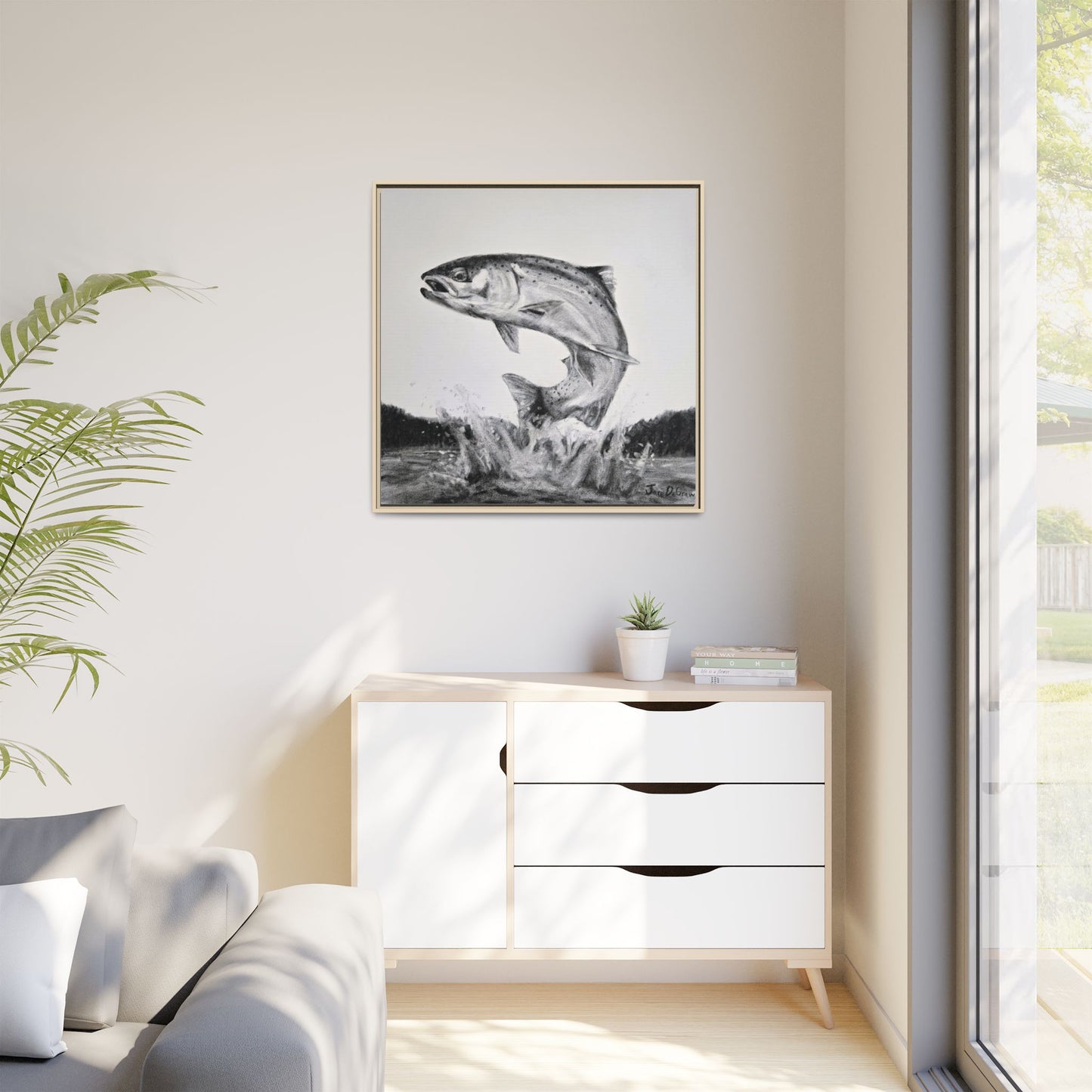 "Flying Rainbow" Framed Canvas