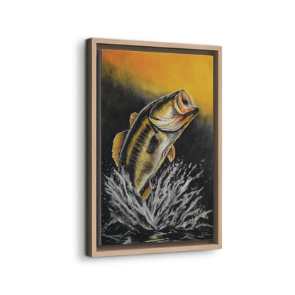 "Golden Rise" Framed Canvas