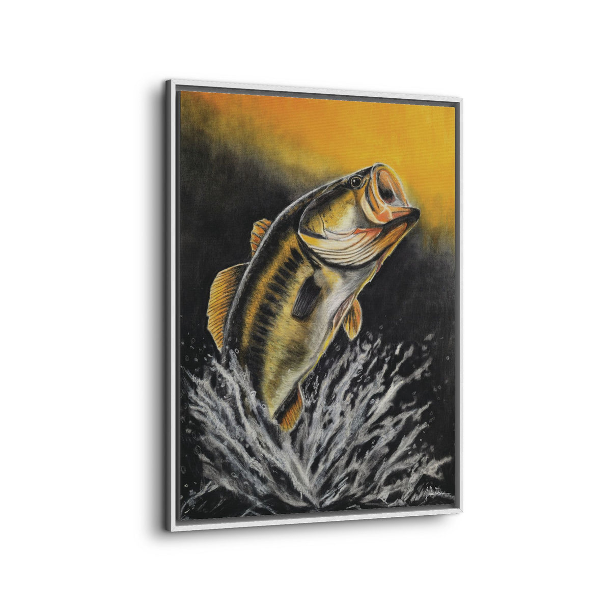 "Golden Rise" Framed Canvas