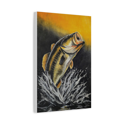 "Golden Rise" Stretched Canvas Print