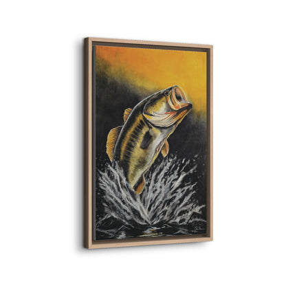 "Golden Rise" Framed Canvas