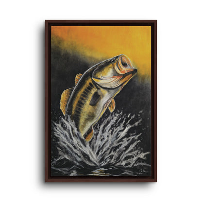 "Golden Rise" Framed Canvas