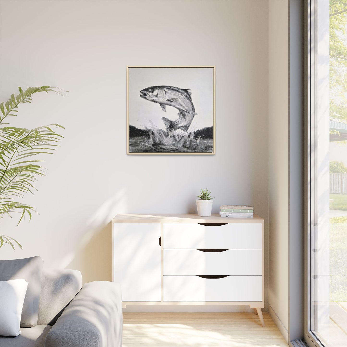 "Flying Rainbow" Framed Canvas