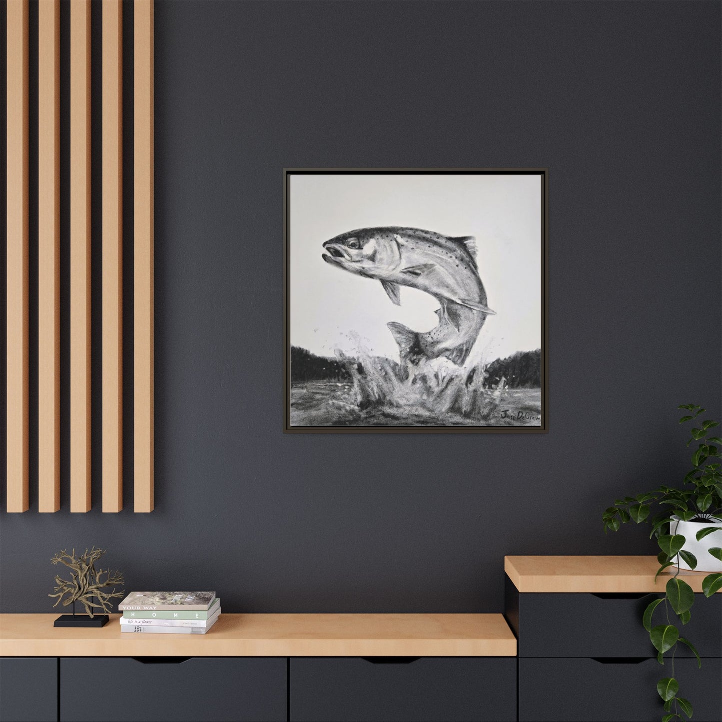"Flying Rainbow" Framed Canvas