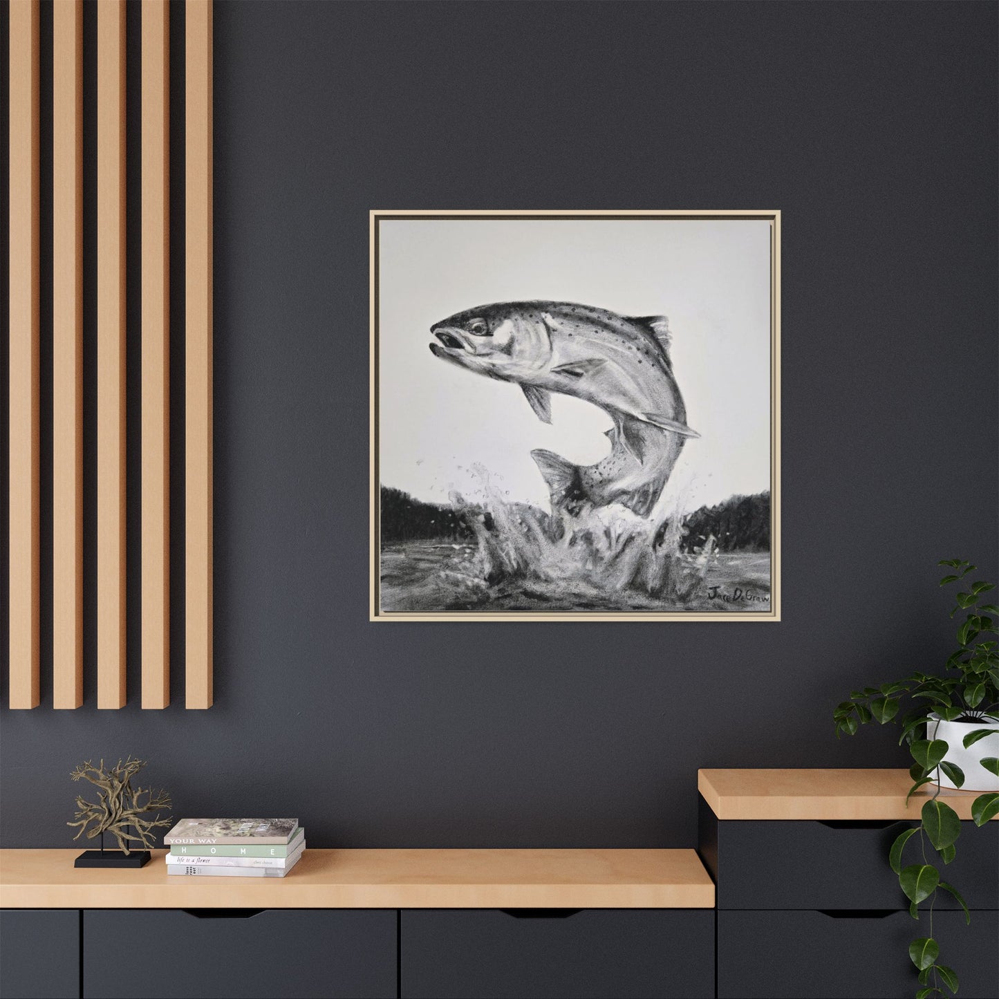 "Flying Rainbow" Framed Canvas