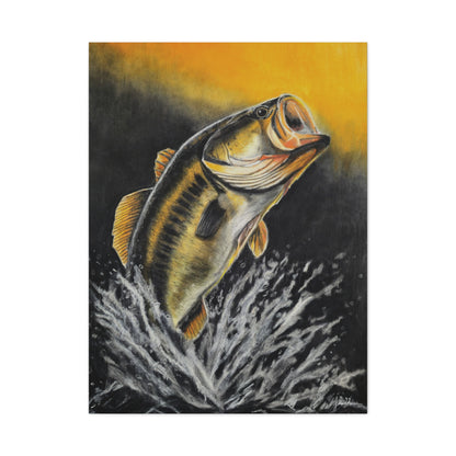 "Golden Rise" Stretched Canvas Print