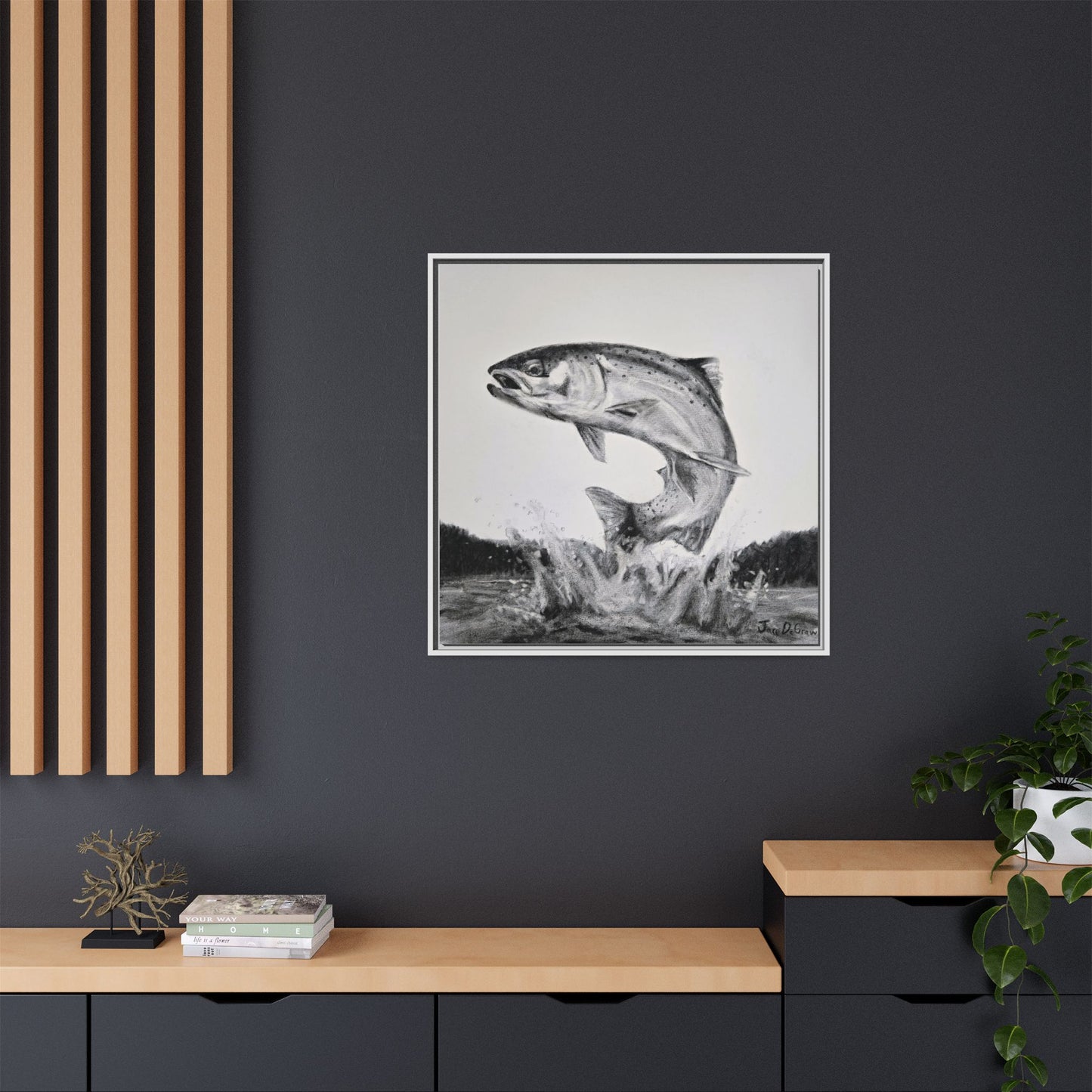 "Flying Rainbow" Framed Canvas
