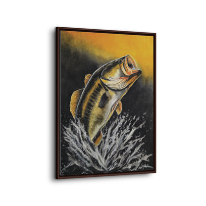 "Golden Rise" Framed Canvas