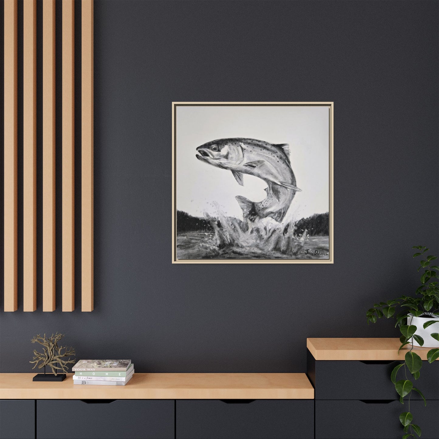 "Flying Rainbow" Framed Canvas