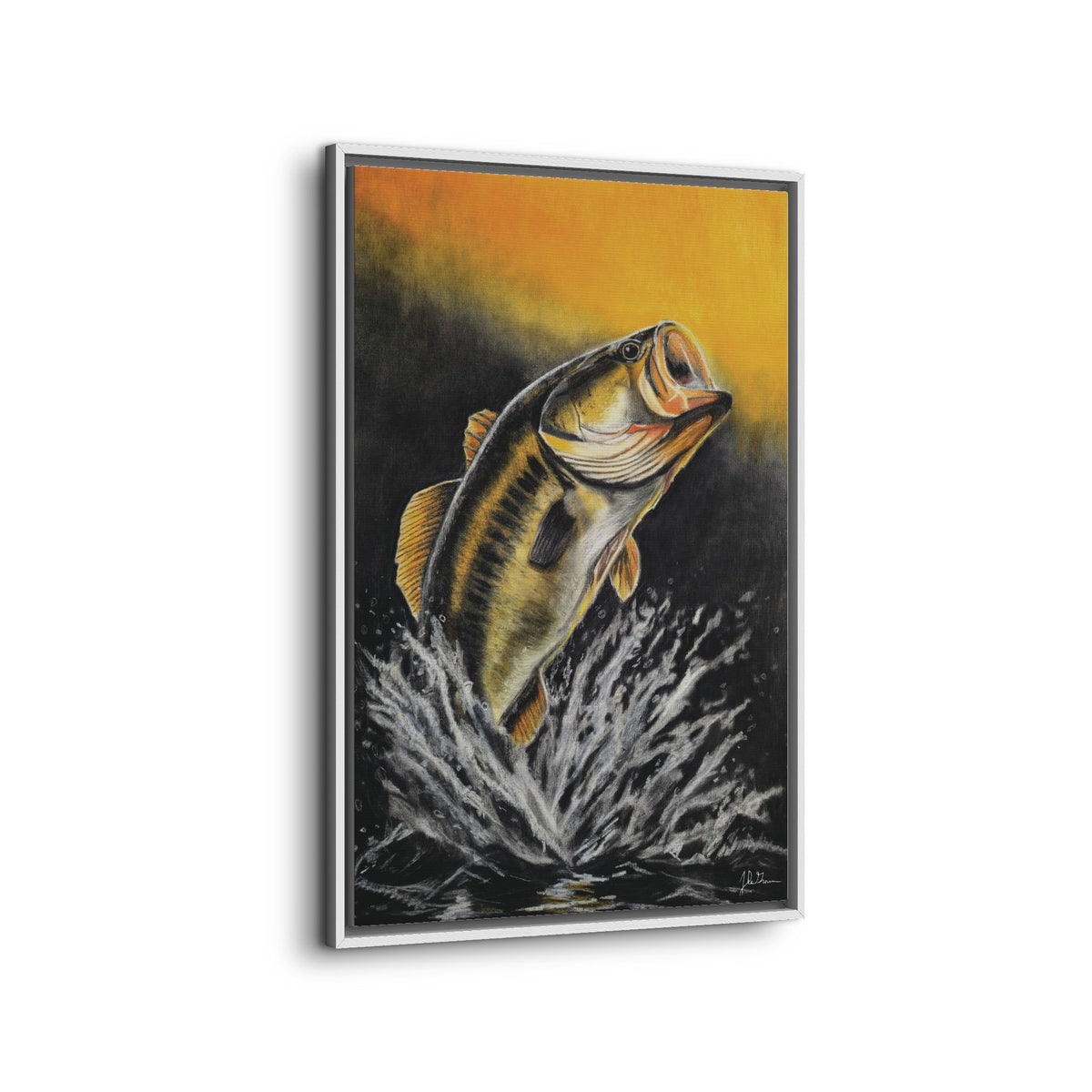 "Golden Rise" Framed Canvas