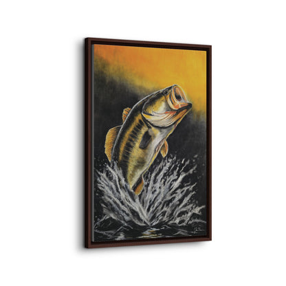 "Golden Rise" Framed Canvas