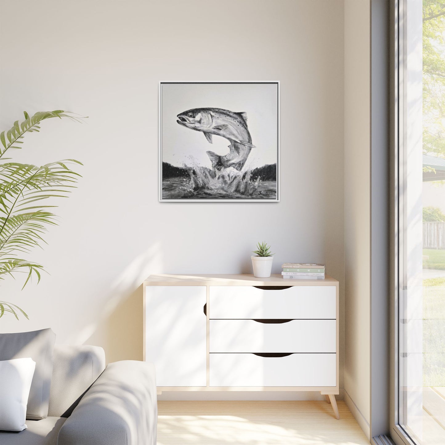 "Flying Rainbow" Framed Canvas