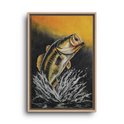 "Golden Rise" Framed Canvas