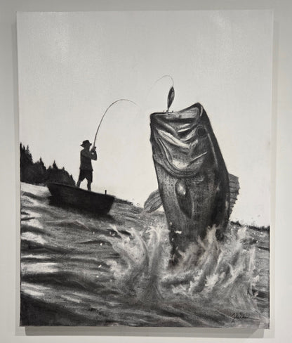 "Snagged Bass" Original