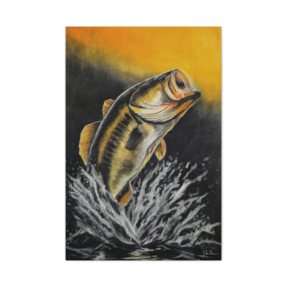 "Golden Rise" Stretched Canvas Print