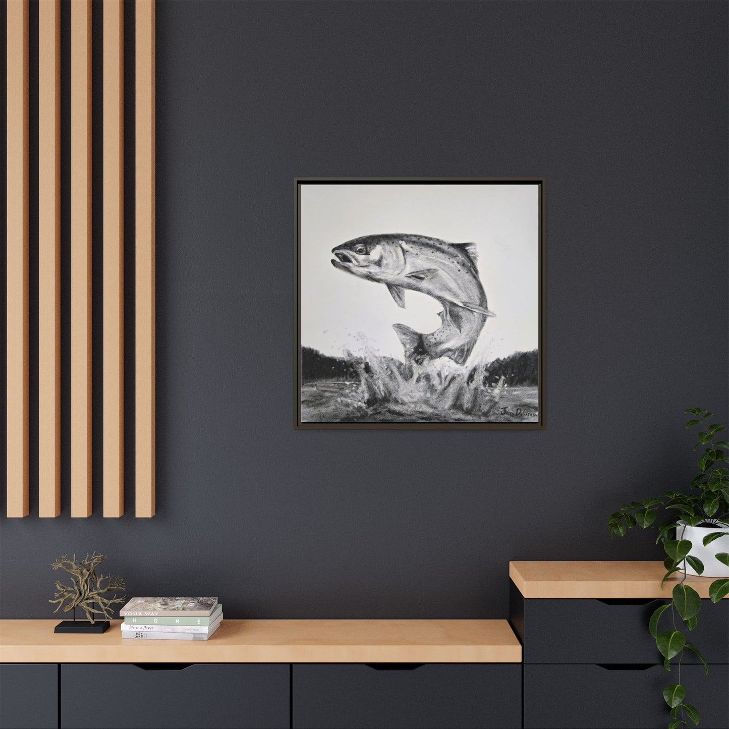 "Flying Rainbow" Framed Canvas