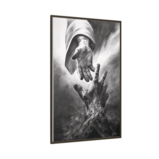 "The Rock of Our Redeemer" Framed Canvas