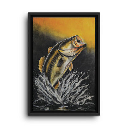 "Golden Rise" Framed Canvas