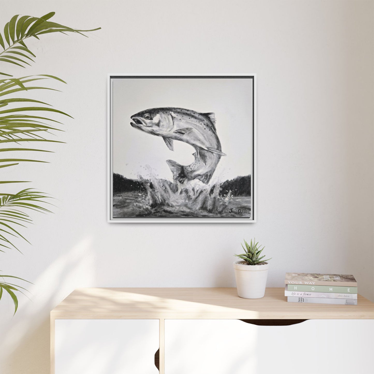 "Flying Rainbow" Framed Canvas
