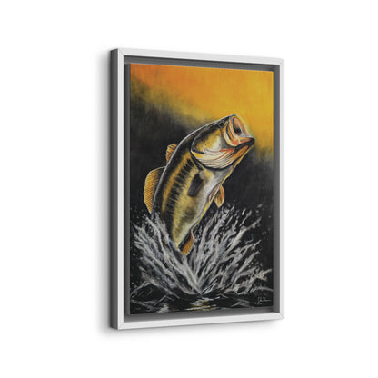 "Golden Rise" Framed Canvas