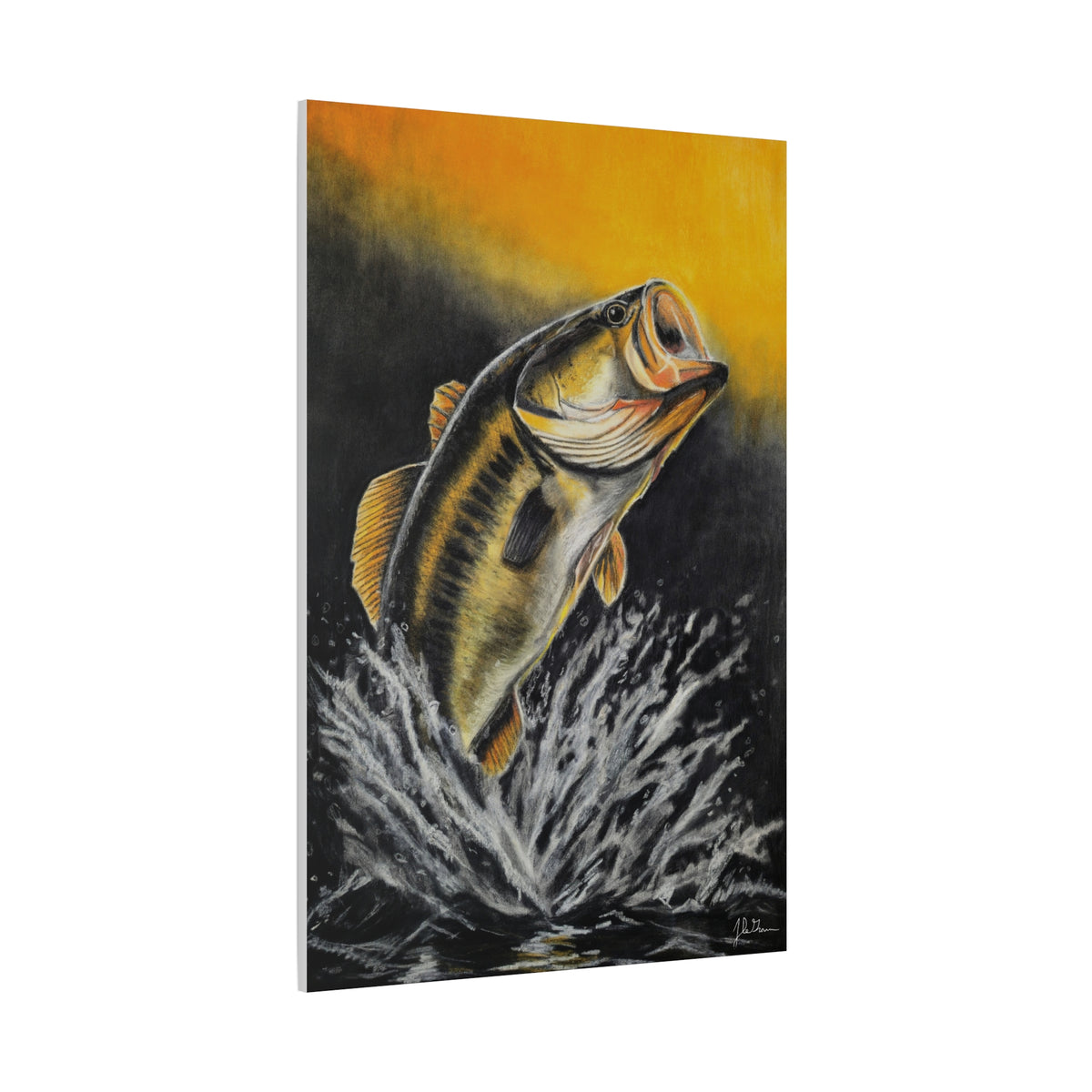 "Golden Rise" Stretched Canvas Print