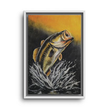 "Golden Rise" Framed Canvas