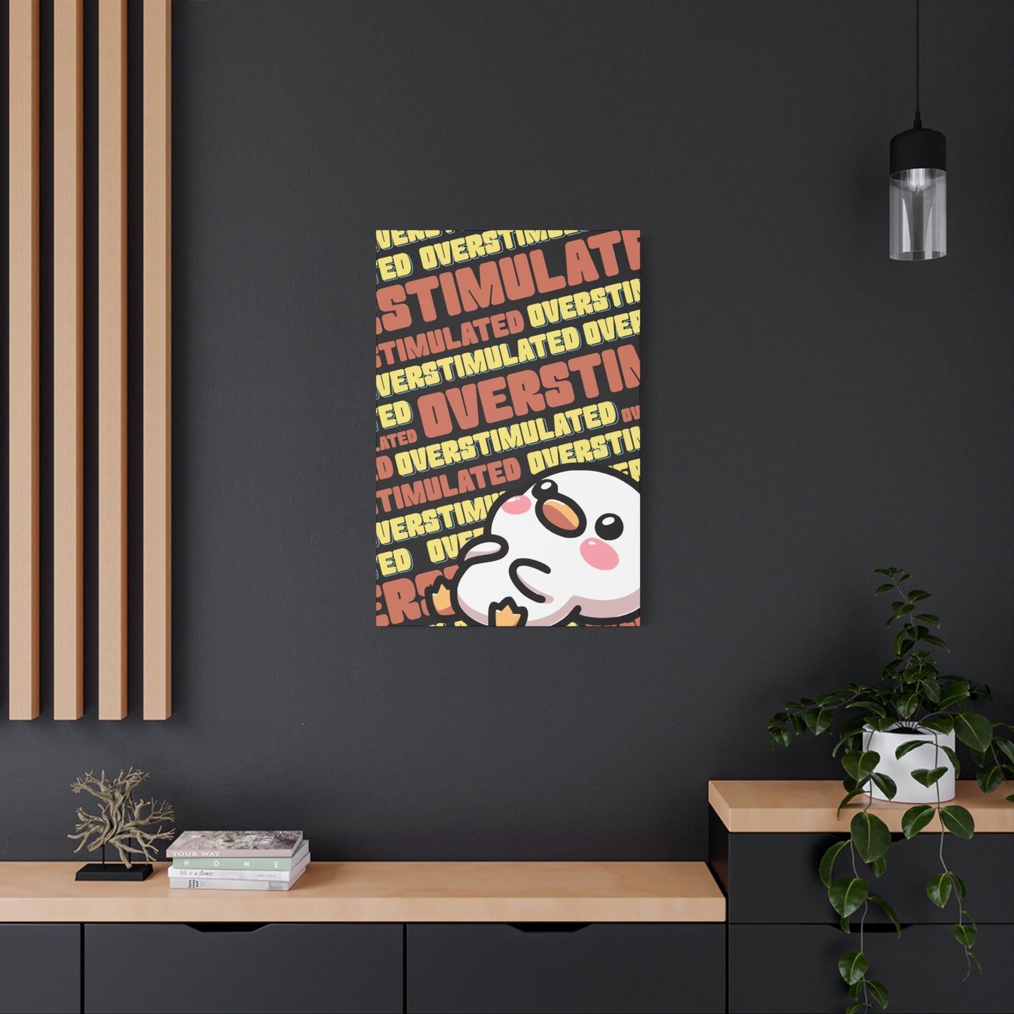 "Overstimulated" Canvas Wall Art