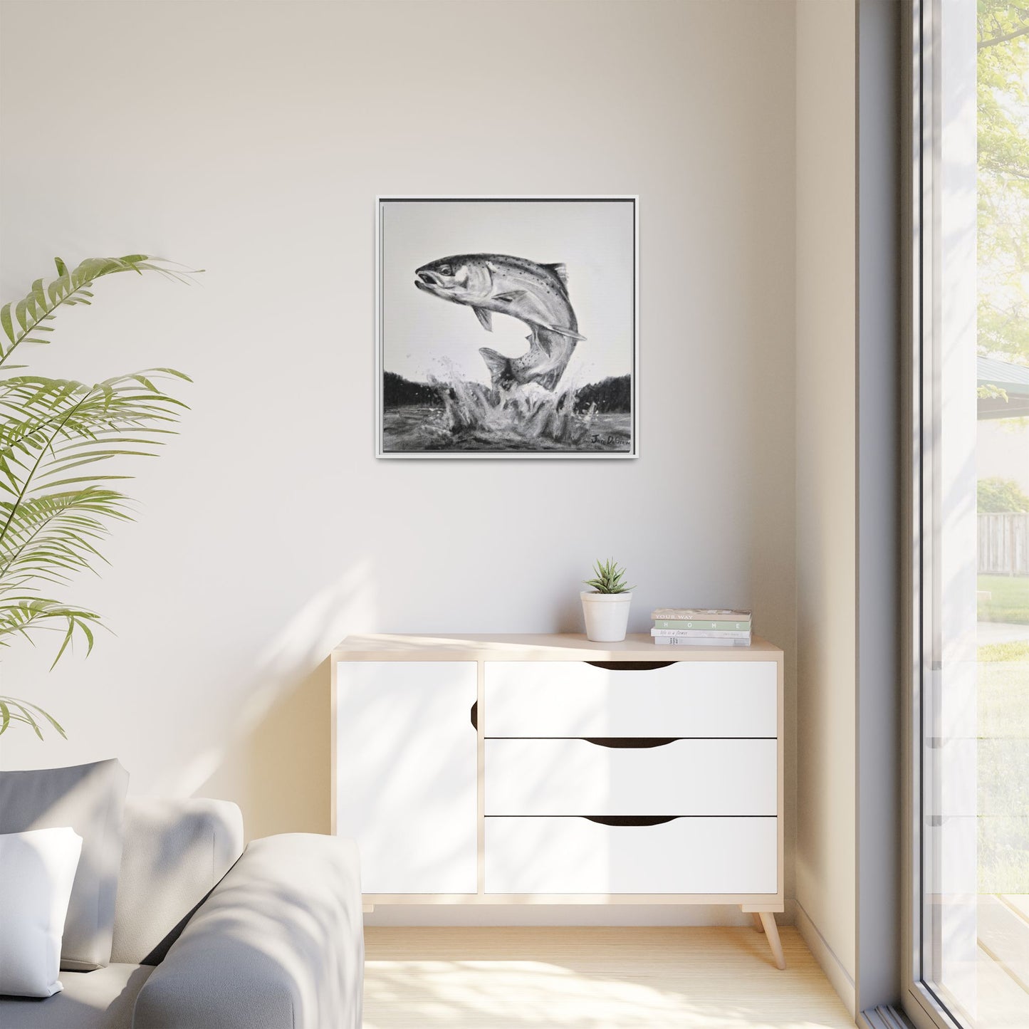 "Flying Rainbow" Framed Canvas