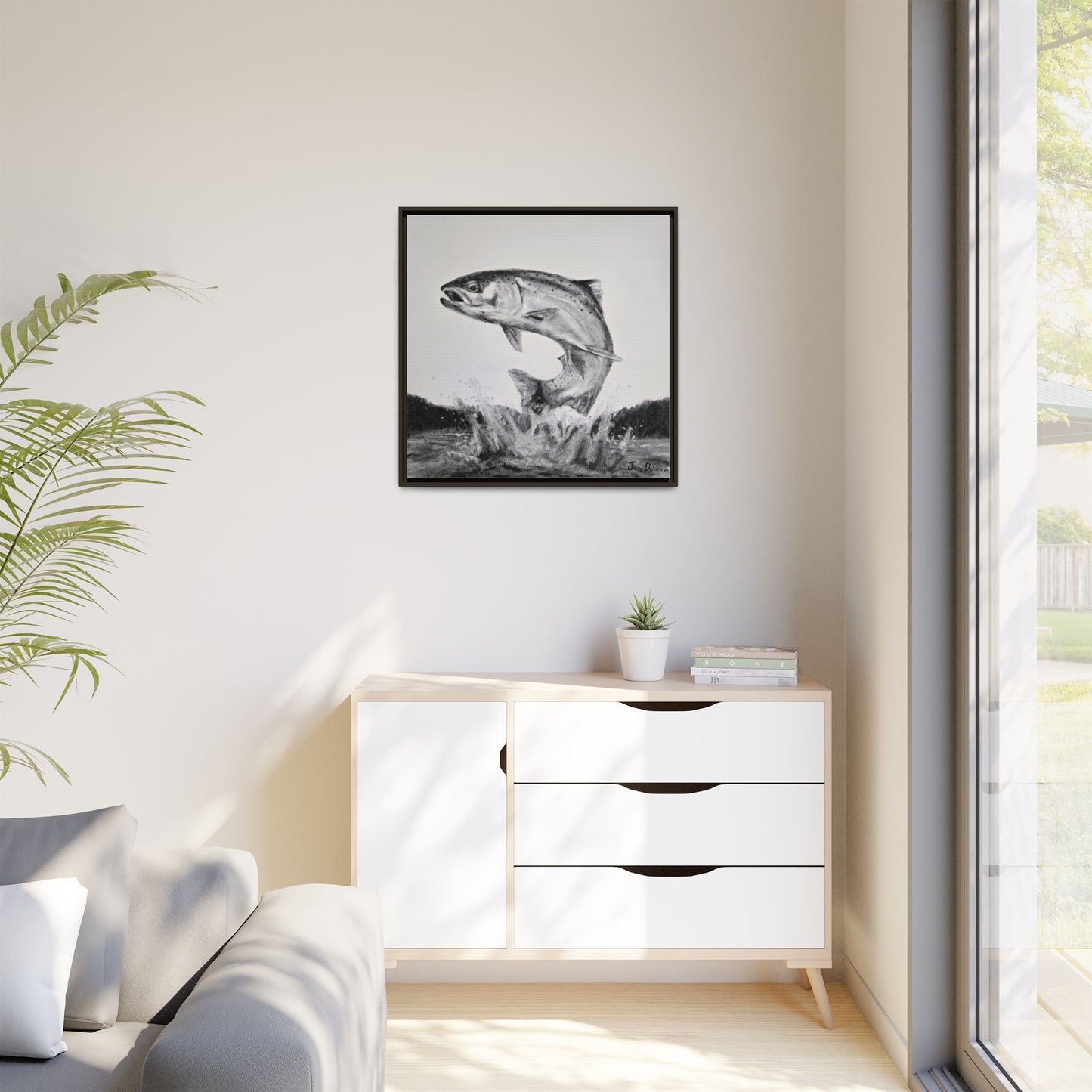 "Flying Rainbow" Framed Canvas
