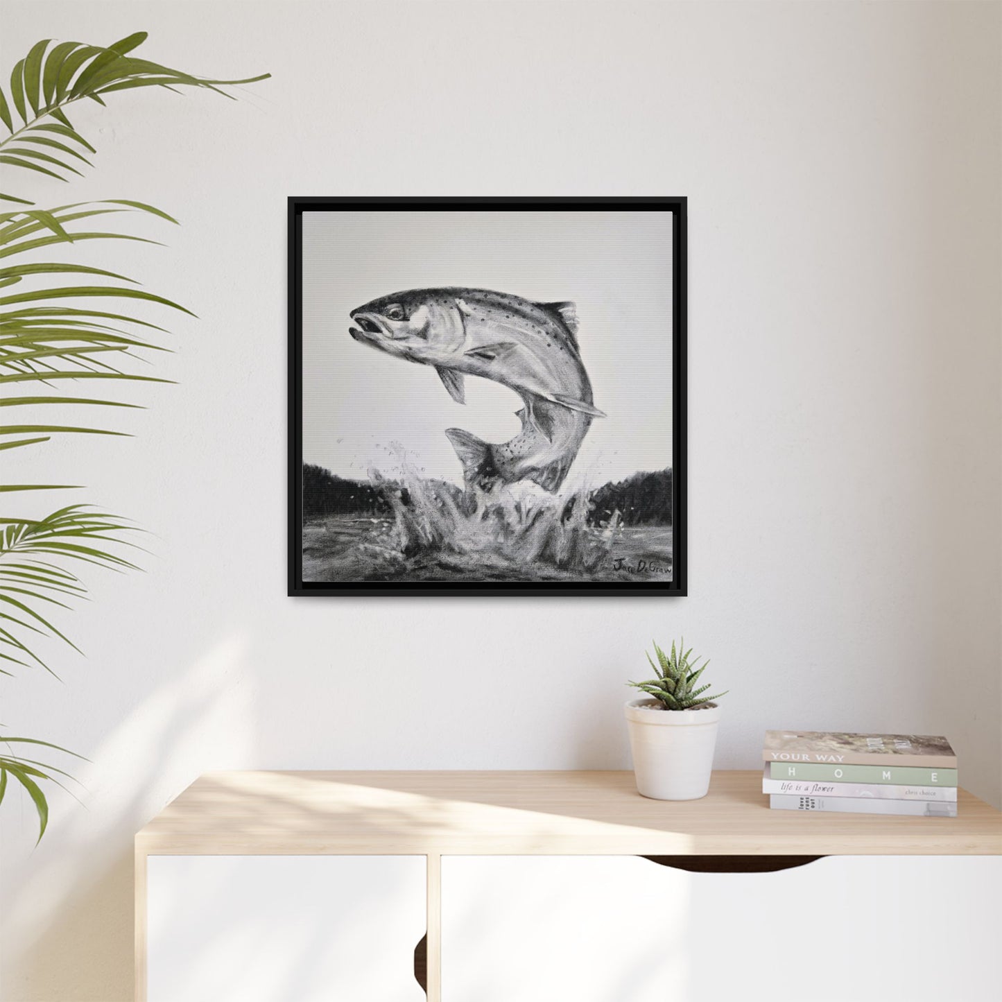 "Flying Rainbow" Framed Canvas