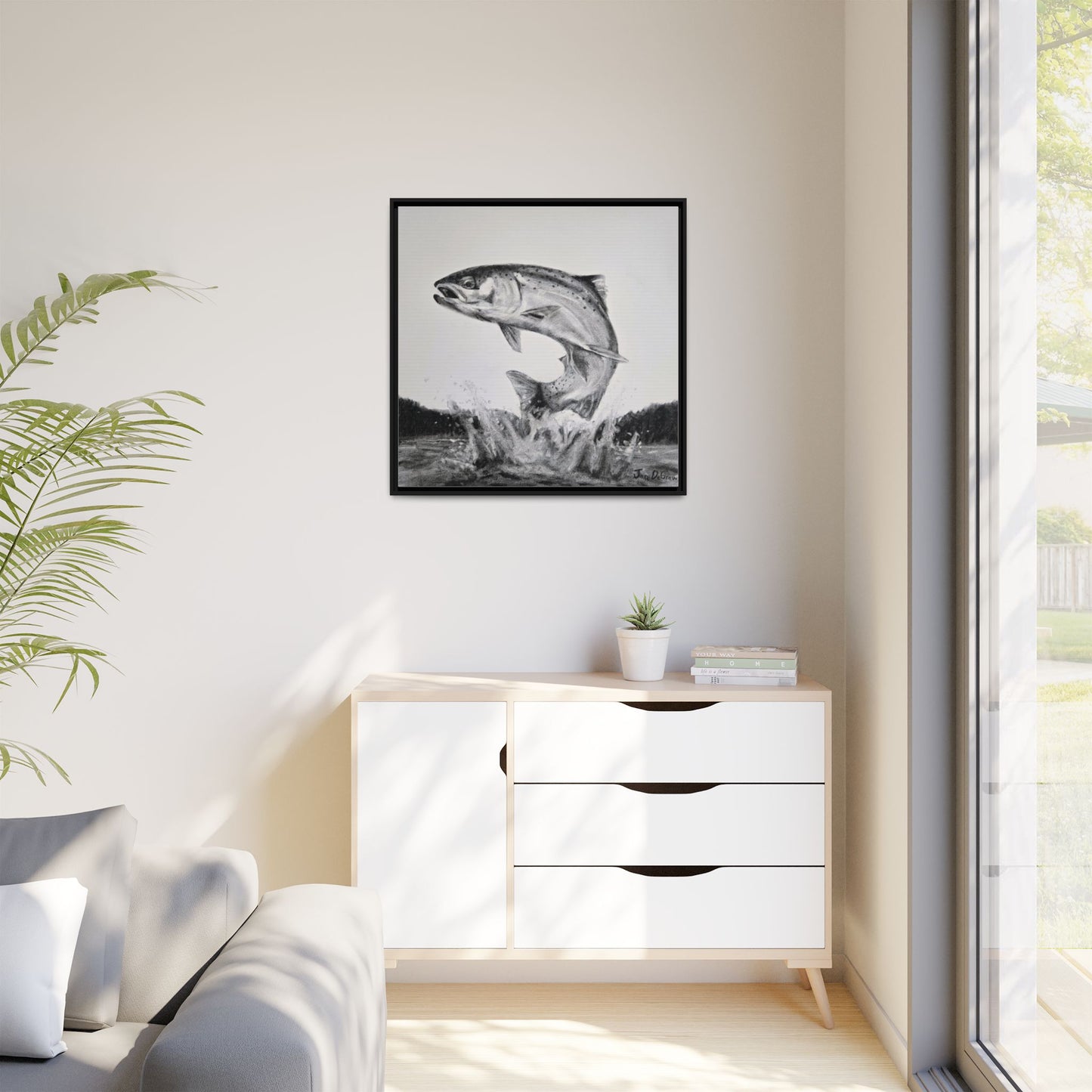 "Flying Rainbow" Framed Canvas