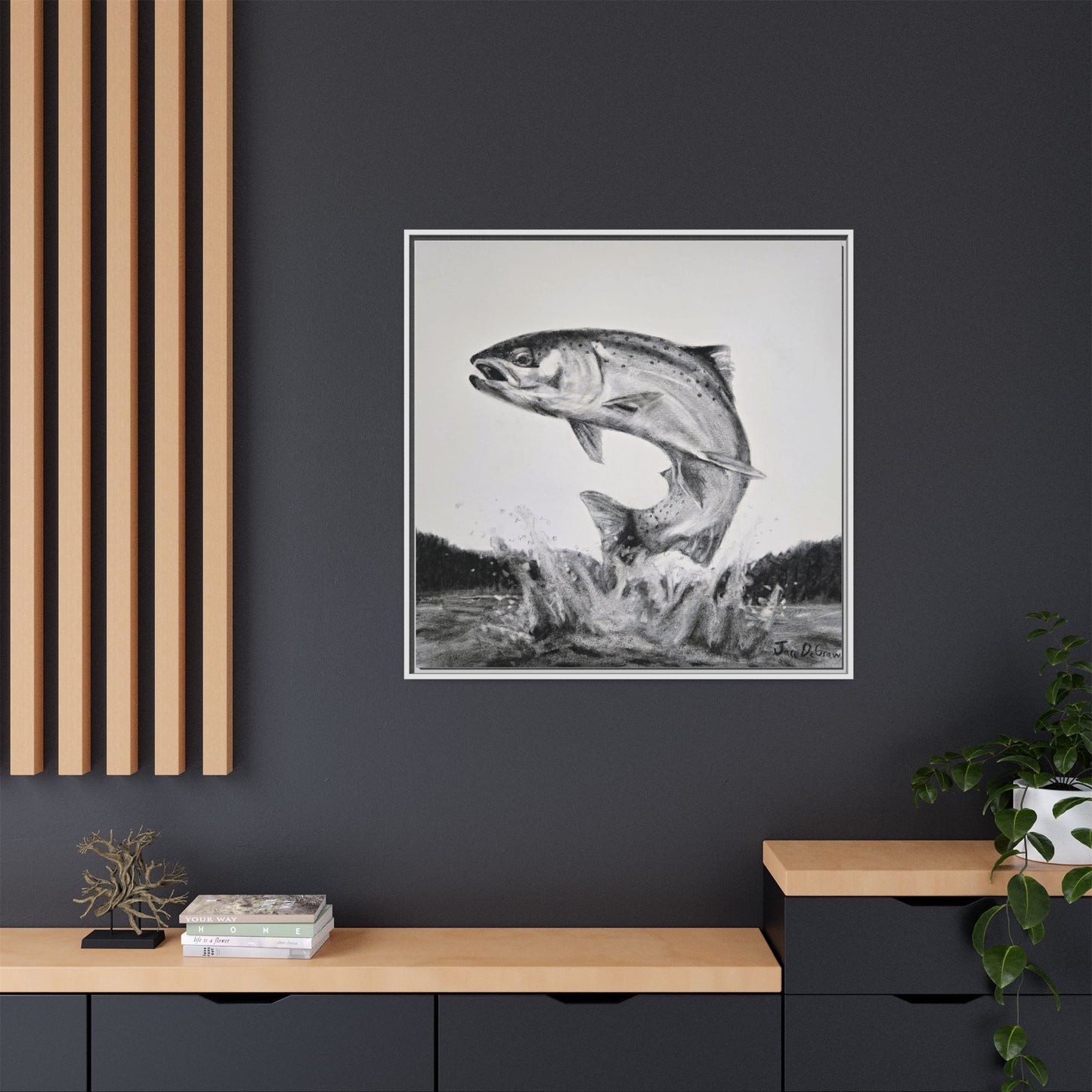 "Flying Rainbow" Framed Canvas
