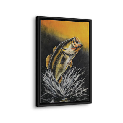 "Golden Rise" Framed Canvas